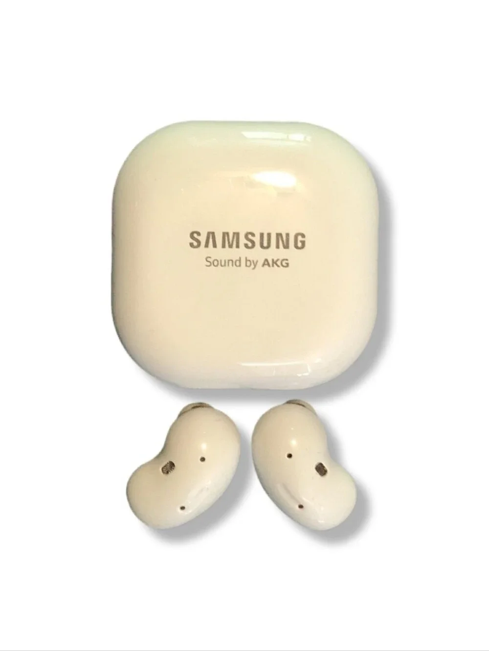 Samsung Glossy White Earbud Charging Case